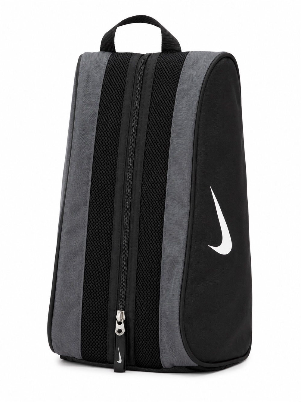 Nike Black and Gray Men's Toiletry/Shoe Bag with Swoosh